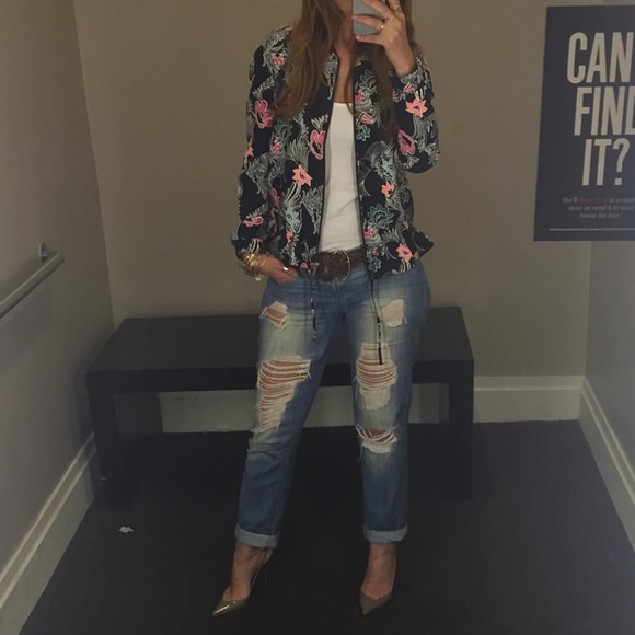 Floral bomber jacket - Picture 3 of 6